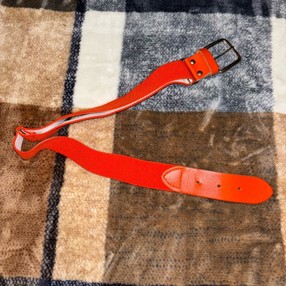 Orange softball belt